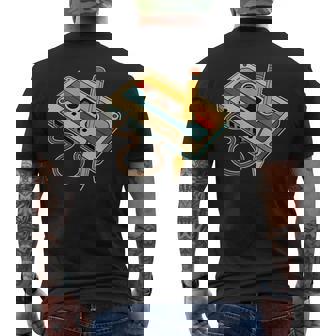80S 90S Retro Party Costume Nostalgia Cassette Tape Pencil Men's T-shirt Back Print | Seseable UK