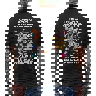 9Th Birthday Astronaut 9 Years Old Outer Space Birthday Men's T-shirt Back Print - Thegiftio