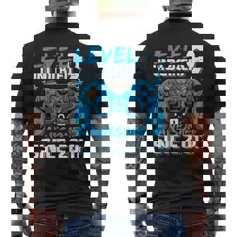 9Th Birthday Boy Level 9 Gamer 9 Year Video Game Party Men's T-shirt Back Print - Monsterry