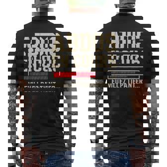 Abdos En Courseuillez Patienter Musculation Drole Gym T-shirt imprimé au dos - Cadeauxyz