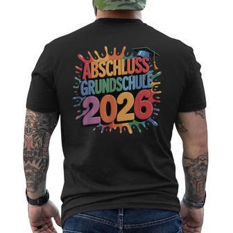 Abschluss Grundschule 2026 Grundschule Absolvent Abgänger T-Shirt mit Rückendruck - Geschenkecke