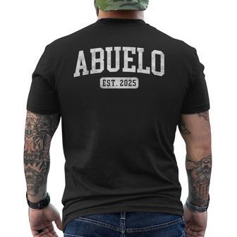 Abuelo Est 2025 Promoted To Abuelo Announcement Men's T-shirt Back Print - Thegiftio UK