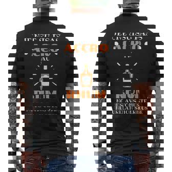 Accro Rhum Humour Alcool Homme Drole T-shirt imprimé au dos - Cadeauxyz