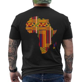 Africa African American Kente Black History Month Junenth Men's T-shirt Back Print - Thegiftio