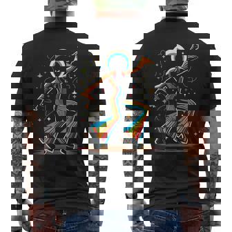 Afro Dancing Soul Music Groove Funky Retro Disco Men's T-shirt Back Print - Thegiftio