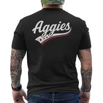 Aggies Retro First Name Style Aggies Nickname Men's T-shirt Back Print - Thegiftio UK