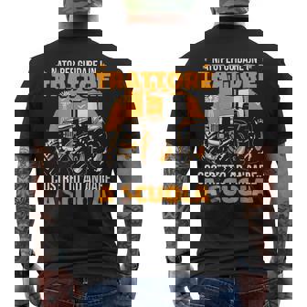 Agricoltore Trattore Nato Per Guidare Un Trattore T-shirt da uomo con stampa posteriore - Novitaregali