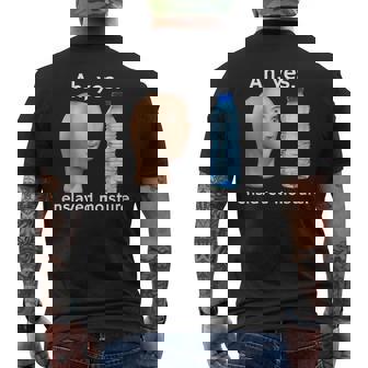 Ah Yes Enslaved Moisture Meme Memes Internet Memes Pun Men's T-shirt Back Print - Thegiftio