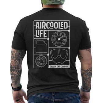 Aircooled Classic Car Parts Vdub Air-Cooled Life Men's T-shirt Back Print - Thegiftio UK