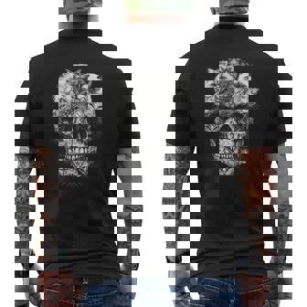 Akull But It's Cats Kitty スケルトン ハロウィン 猫 スカル メンズTシャツ バックプリント - Kawaiitshirt