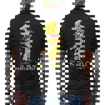 Alice Wonderland Chapelier Fou Pour Amoureux Des Chats T-shirt imprimé au dos - Cadeauxyz