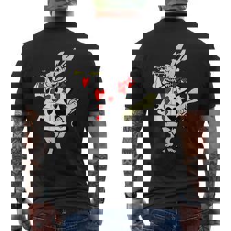 Alicia En El País De Las Maravillas Conejo De Pascua Conejito Camiseta Hombre Estampado Espalda - Regaloses