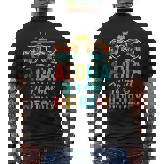 Aloha It's My Birthday Tropical Luau Costume Party Hawaii Men's T-shirt Back Print | Seseable UK