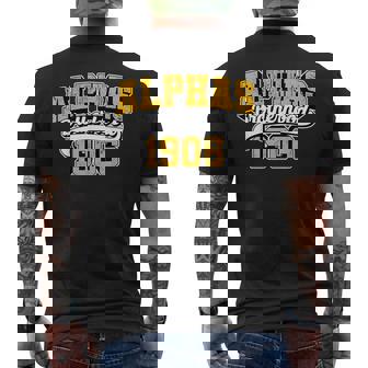 Alpha African Fraternity 1906 Alphas Brother Matching Men's T-shirt Back Print - Monsterry