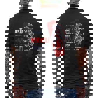 Always Be A Werewolf Regalo Divertido Para Amantes Del Lobo Camiseta Hombre Estampado Espalda - Regaloses