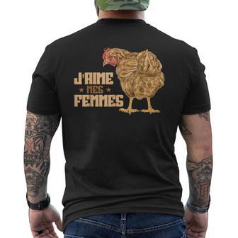 Amateur De Poulet Poules Humour Poule Poulailler T-shirt imprimé au dos - Cadeauxyz