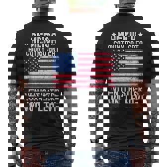 America A Country So Great Even It's Haters Won't Leave Men's T-shirt Back Print | Mazezy