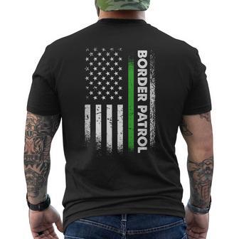 American Border Patrol Agent Men's T-shirt Back Print - Thegiftio UK