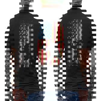 American Flag Free Dc Sandwich Guy Meme Men's T-shirt Back Print | Mazezy