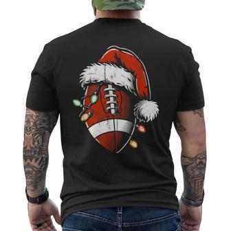 American Football Nikolausmütze –Intage Weihnachtenportliebhaber T-Shirt mit Rückendruck - Geschenkecke