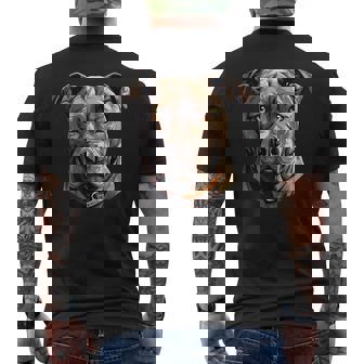 American Pitbull Dog アメリカンピットブル メンズTシャツ バックプリント - Kawaiitshirt