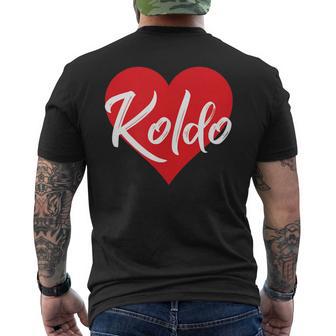Amo A Koldo Primer Nombre Yo Corazón Camiseta Hombre Estampado Espalda - Regaloses