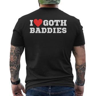 Amo A Las Chicas Góticas Camiseta Hombre Estampado Espalda - Regaloses