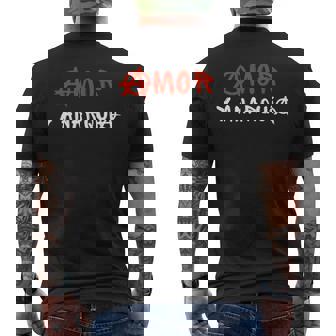 Amor Y Anarquía Anarquista Anarquismo Manga Larga Camiseta Hombre Estampado Espalda - Regaloses