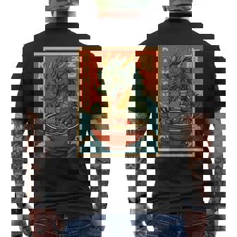 Anime Dragon Ramen Japonais Kawaii Graphique Amusant e T-shirt imprimé au dos - Cadeauxyz