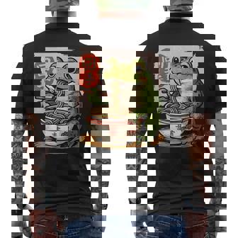 Anime Frog Eating Ramen Japanese Ramen Japan Men's T-shirt Back Print | Seseable FR