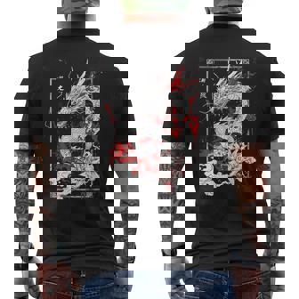 Anime Goth Japanese Dragon Men's T-shirt Back Print | Seseable CA