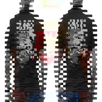 Anime Squirrel Manga Kawaii Otaku Japanese Ramen Squirrel Men's T-shirt Back Print | Mazezy