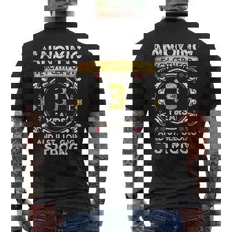 Annoying Each Other For 3 Years Wedding Anniversary Men's T-shirt Back Print - Thegiftio