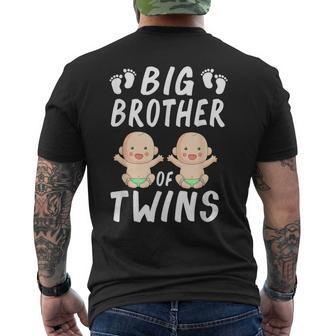 Annuncio Del Fratello Maggiore Dei Gemelli Del Fratello Maggiore T-shirt da uomo con stampa posteriore - Novitaregali