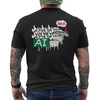 Anti Ia T-shirt imprimé au dos - Cadeauxyz
