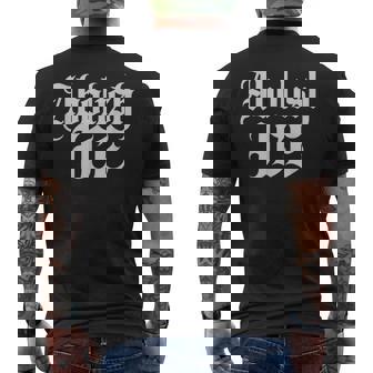 Anti Ice Retro English Vintage Old Text Style Abolish Ice Men's T-shirt Back Print | Seseable UK