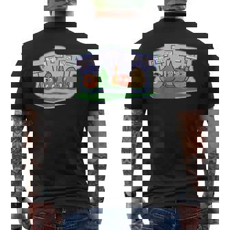 Anti Vegan Fruit Vegetable Protest Meat Lover Men's T-shirt Back Print - Thegiftio