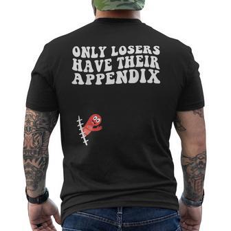Appendix Removal Appendix Recovery Men's T-shirt Back Print - Thegiftio UK