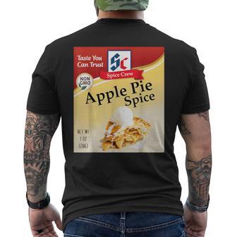 Apple Pie Spice Condiment Costume Holiday Spice Costumes Men's T-shirt Back Print - Thegiftio UK