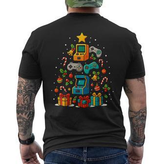 Arcade Games Machine Àous Rétro Gaming Arbre De Noël T-shirt imprimé au dos - Cadeauxyz