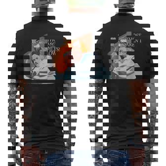 Those Aren't Pillows Holiday Food Meme Turkey Pie Men's T-shirt Back Print - Monsterry