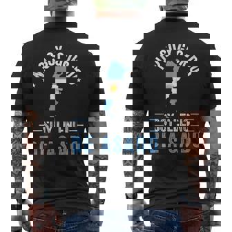 Argentina Con Bandera Del Orgullo Argentino Asado Comida Camiseta Hombre Estampado Espalda - Regaloses