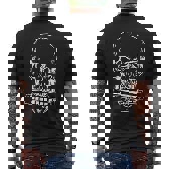 Armónica I Calavera I Instrumento Musical Armónica Músico Camiseta Hombre Estampado Espalda - Regaloses