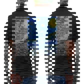 Arte Nocturno Estrellado Dean Gogh Para Artistas Camiseta Hombre Estampado Espalda - Regaloses