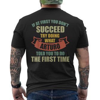 Arturo Camisa Con Nombre Personalizado Arturo Nombre Camiseta Hombre Estampado Espalda - Regaloses