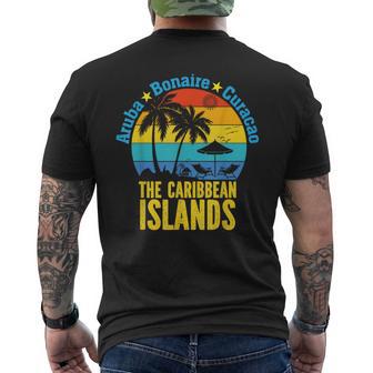 Aruba Bonaire Curacao Vacation Caribbean Islands Trip Men's T-shirt Back Print - Thegiftio UK