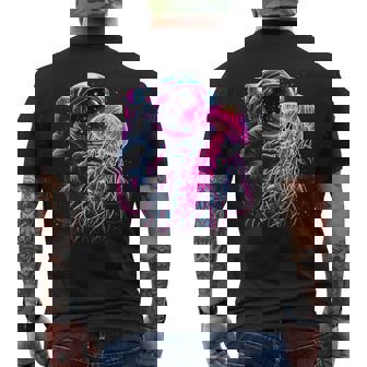 Astronaut Jellyfish Lover Astronaut Science Space Men's T-shirt Back Print - Thegiftio