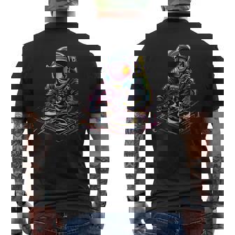Astronauta Dj Astronauta Dj En El Espacio Camiseta Hombre Estampado Espalda - Regaloses