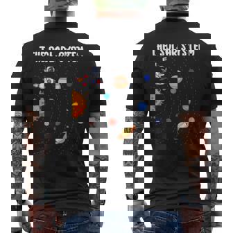 Astronauta En Elistemaolar Camiseta Hombre Estampado Espalda - Regaloses