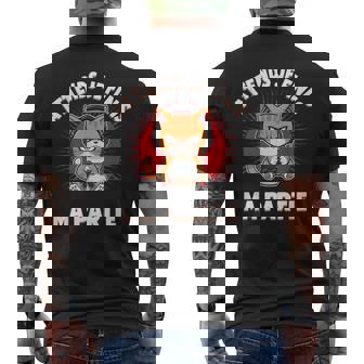 Attends Je Finis Ma Partie Drôle Humour Gaming Chat Gamer T-shirt imprimé au dos - Cadeauxyz